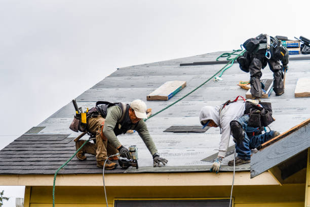 Professional Gutter Installation technician working in Orofino, ID